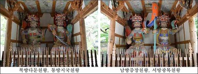 김천 직지사 소조사천왕상