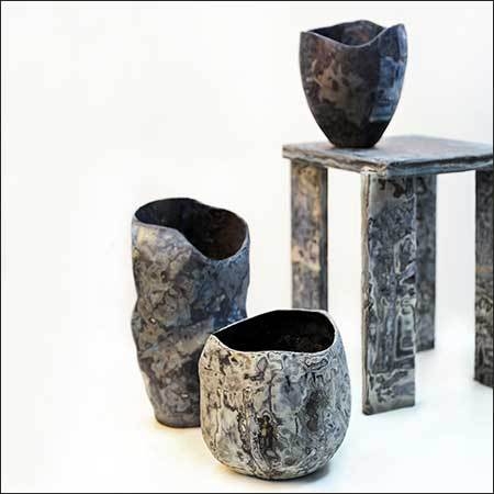푸른 자연 series Blue nature series, 데님, 캔버스 천 Denim, Canvas, 2022, 2023