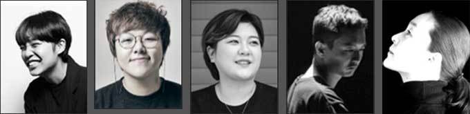 극본┃홍단비, 연출┃이기쁨, 음악감독┃김솔지, 음악감독┃심준보, 안무┃유선후(왼쪽부터)