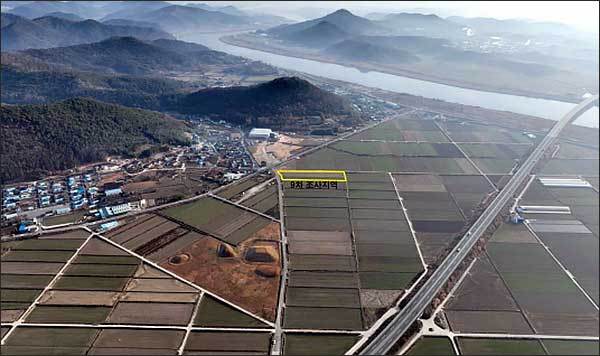 나주 복암리유적 9차 발굴조사 원경-북서쪽에서