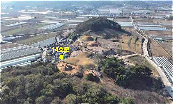 남원 유곡리와 두락리 고분군 전경