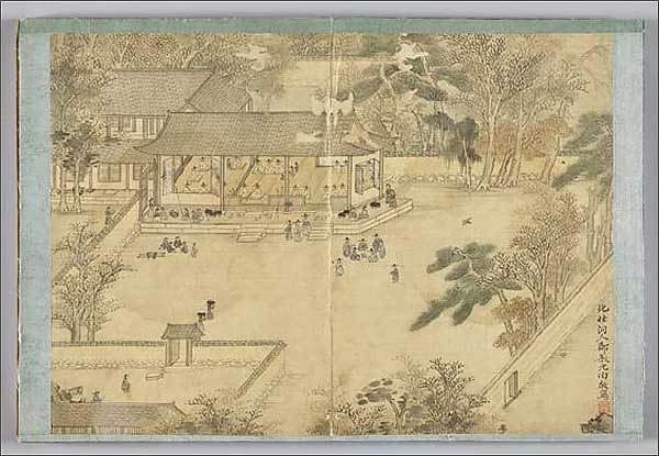 《북원수회첩(北園壽會帖)》의 정선 필 북원수회도 