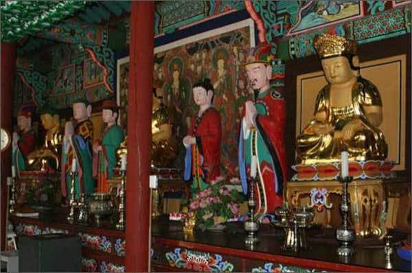 칠곡 송림사 석조삼장보살좌상 및 목조시왕상 일괄