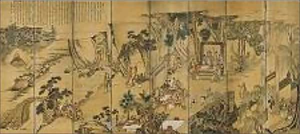 Lot. 105, 시산 유운홍, 1797-1859 추정, , ink and color on silk, 324×141.8cm(eight-panel screen), 1억원~3억원