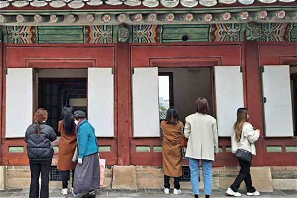 대조전 권역_창호개방 관람(2022.3