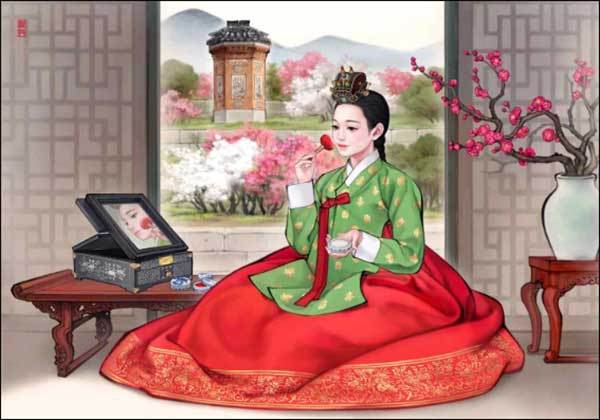 흑요석 작가의 신작 ‘화협옹주의 단장’ (사진제공: 흑요석 작가)