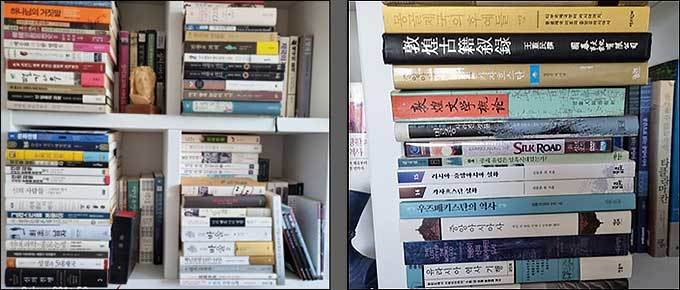 전문적인 서적들이 빼곡하다
