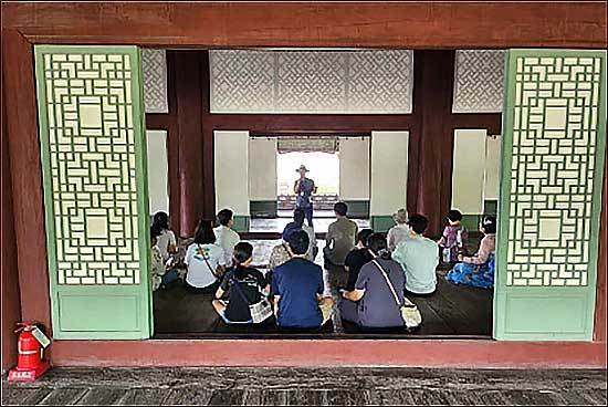 2023년 경회루 특별관람 진행 모습(‘23.9.9.)