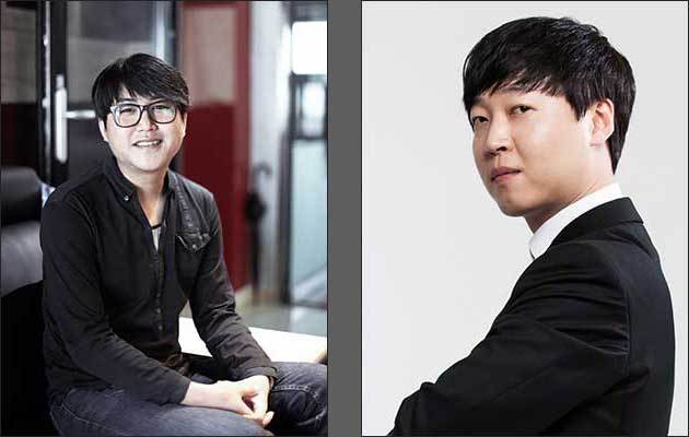 '이태백류 아쟁산조 협주곡'을 작곡한 부산대 이정호 교수(왼쪽), '원장현류 대금산조 협주곡'을 작곡한 김백찬 작곡가
