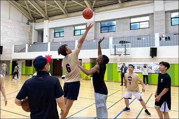 '농구로 하나데이' 농구경기 모습. (제공= 한국농구발전연구소)