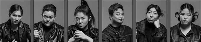 막(원작 맥베스)┃박지영, 리(원작 레이디 맥베스)┃김우경, KING(원작 던컨 왕)┃이혜진, 무당(원작 마녀)┃우지양(비취양: Bitch-yang), B(원작 뱅쿠오)┃오서진, m(원작 맥더프)┃금예지(왼쪽부터)