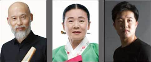 대본ㆍ연출 박성환, 작창 안숙선, 음악감독 나실인(왼쪽부터)