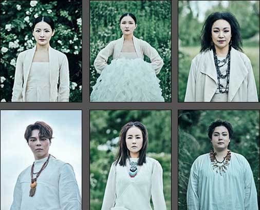 실 l 김우정, 실 l 박경민, 이렌 l 김금미(윗줄 왼쪽부터), 바바카 l 김수인, 아이야나 l 민은경, 이카로 l 최용석(아랫줄 왼쪽부터)