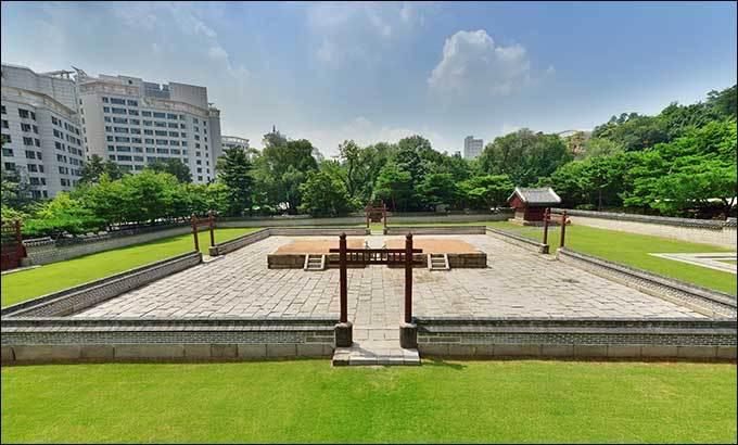 서울 종로구에 있는 사적 <사직단>, 문화재청 제공