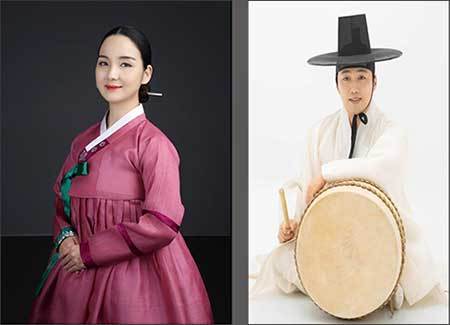 판소리 김소진(왼쪽), 고수 김준영