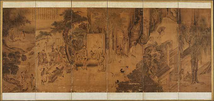 김홍도, <서원아집도>, 1778년, 보물