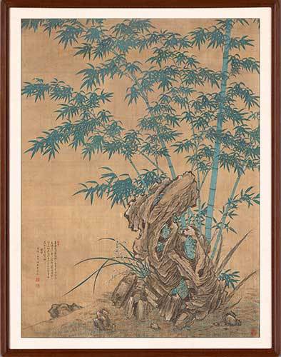 김규진, <난죽석도>, 1922년, 국립중앙박물관