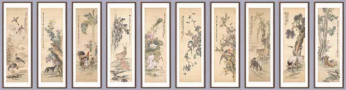 조석진, 화조영모도, 1912년, 국립중앙박물관