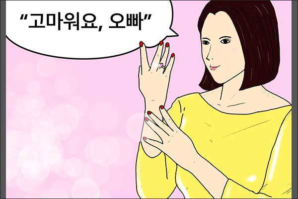 반지를 선물하다 (그림: 이승헌 작가)