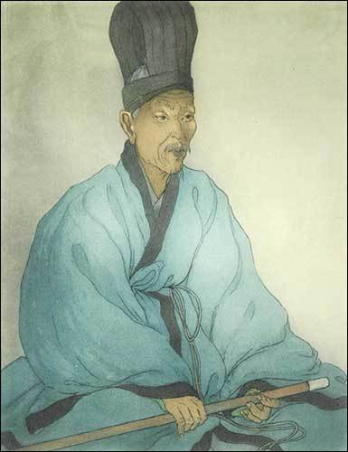 <시골선비>, 채색 동판화