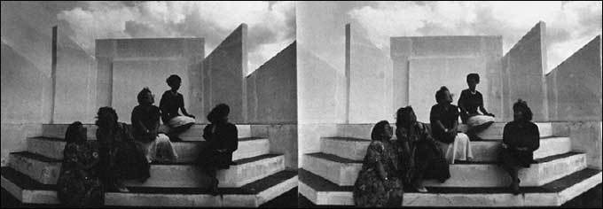 박영숙, <미래를 향하여>, 1988, 젤라틴실버프린트, 25×71.1cm