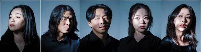 연극 <헌치백> 출연진 사진 (왼쪽부터 김별, 우범진, 원훈, 차윤슬, 황은후)