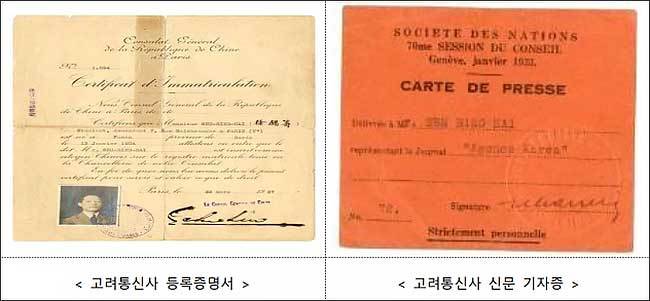 사진 자료 (독립운동가 서영해 관련 자료)