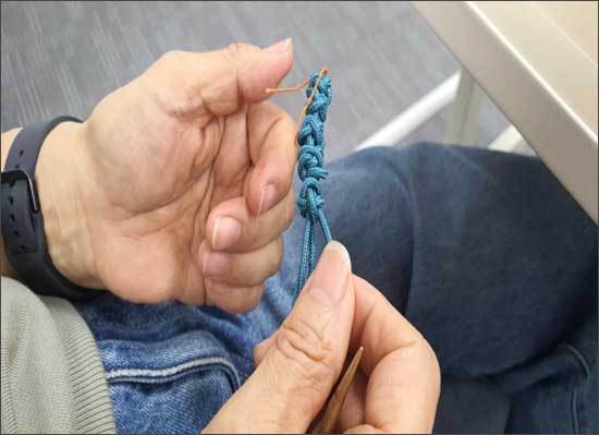 ‘매듭’ 과목 실습 장면