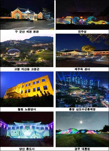 국가유산 미디어아트 참고 사진자료(지자체별)