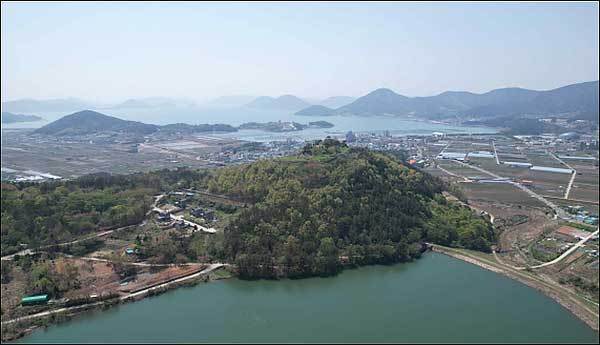 거제 수정산성 원경