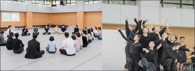 국립무용단 오픈클래스(왼쪽) / <사자의 서> 연습 현장