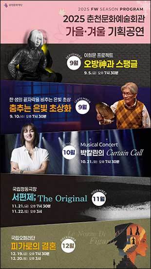 <strong>춘천문화재단 2025 FW 기획공연 홍보물</strong>