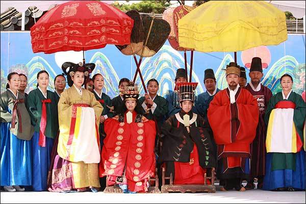 명성황후 결혼식 재현(2009년 10월 촬영)