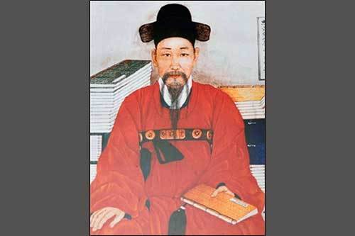 경남 산청 ‘문익점면화전시관’에 있는 문익점 영정