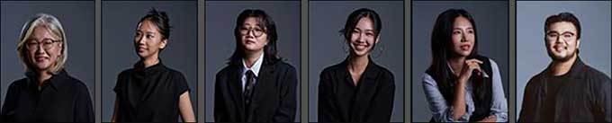 <은하극장> 극본 | 김은선, <안티고네> 극본 | 오해인, <호녀(虎女)> 극본 | 허유지, <은하극장> 작창 | 박정수, <안티고네> 작창 | 장서윤, <호녀(虎女)> 작창 | 유태평양(왼쪽부터)