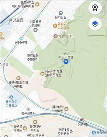 용산 어린이정원 위치