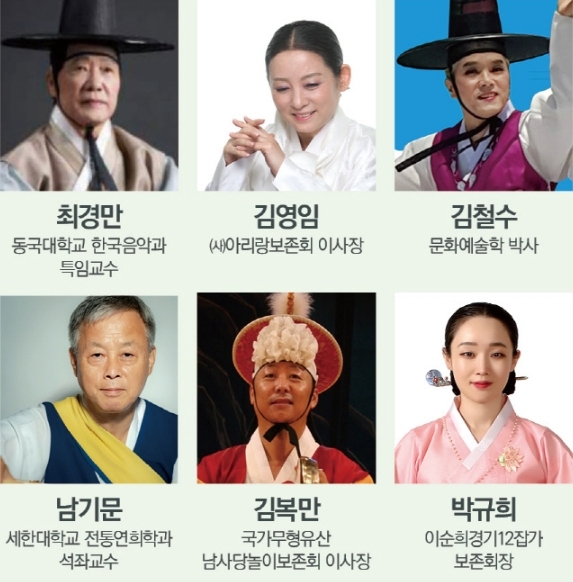 이번 공연 출연진들
