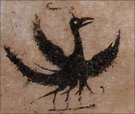 고구려 고분벽화 속의 삼족오(라석 제공)