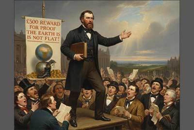 여전히 지구 평면설을 주장하는 사람들