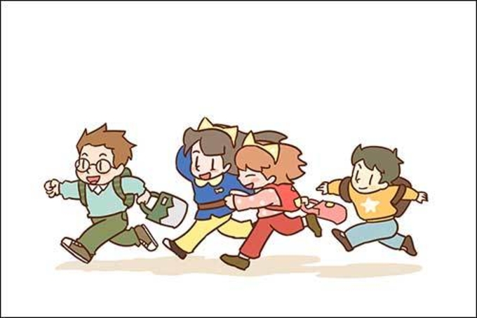 아이들, 저마다 다른 악기를 연주하는 작은 음악가