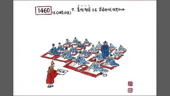 훈민정음으로 고급 관리를 뽑다