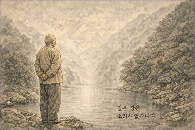 깊은 강은 소리가 없습니다