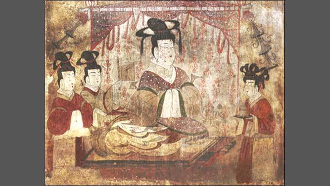 벽화 속에 남은 한 잔의 기운