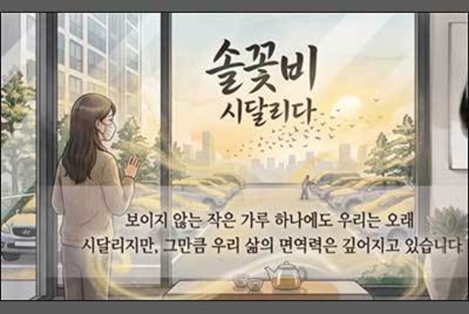 노란 '솔꽃비' 내린 창가, 당신의 봄은 안녕한가요?