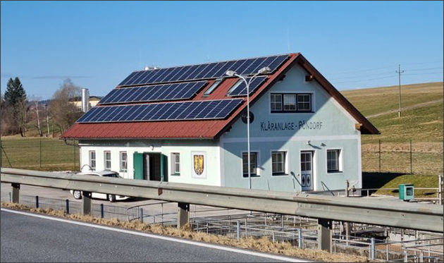 태양광 패널을 설치한 오스트리아 주택
